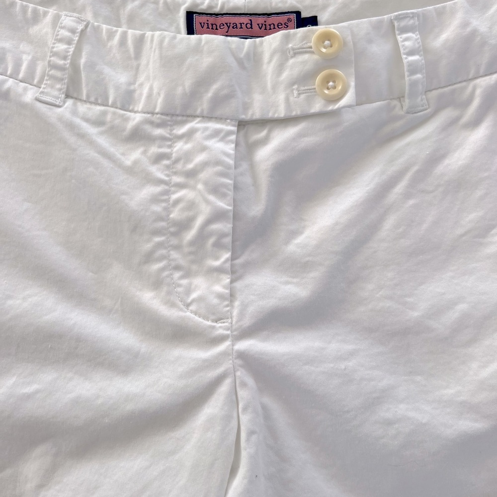 Vineyard Vines Dayboat Bermuda Shorts White Sz 8 - Picture 3 of 8